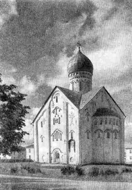 Новгород. Церковь Спаса Преображения на Ильине улице, 1374 г. 