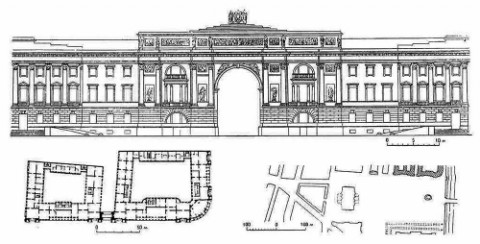 Петербург. Сенатская площадь и здания Сената и Синода, 1829—1834 гг