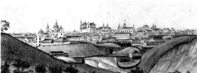 Витебск, рисунок конца XVIII в.