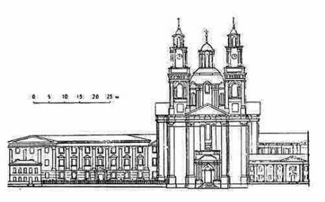 Полоцк. Костел иезуитов, освящен в 1745 г.