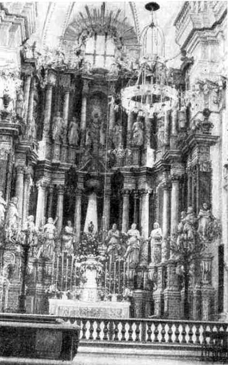 Гродно. Главный алтарь иезуитского костела, 1704—1760 гг.